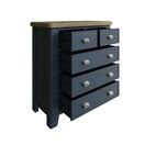Helston 5 Drawer Chest of Drawers Blue additional 3