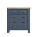 Helston 5 Drawer Chest of Drawers Blue additional 4