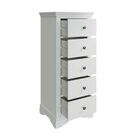 Salcombe 5 Drawer Wellington Chest of Drawers Classic White additional 3