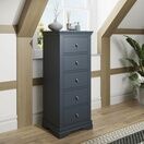Salcombe 5 Drawer Wellington Chest of Drawers Midnight Grey additional 2