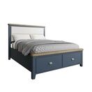 Helston 5'0 Bed with Fabric Headboard & Drawer Footboard Set additional 10