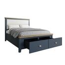 Helston 5'0 Bed with Fabric Headboard & Drawer Footboard Set additional 2