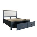Helston 5'0 Bed with Fabric Headboard & Drawer Footboard Set additional 9