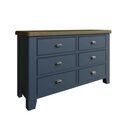 Helston 6 Drawer Chest of Drawers Blue additional 2
