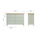 Redcliffe 6 Drawer Chest Of Drawers Dove Grey additional 9