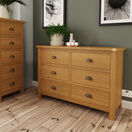 Redcliffe 6 Drawer Chest Of Drawers Rustic Oak additional 1
