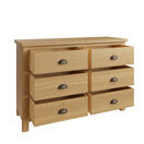 Redcliffe 6 Drawer Chest Of Drawers Rustic Oak additional 3