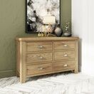 Helston 6 Drawer Chest of Drawers Smoked Oak additional 1