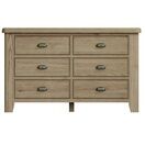 Helston 6 Drawer Chest of Drawers Smoked Oak additional 4