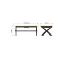 Tresco Butterfly Extending Table Charcoal additional 3