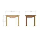 Country St Mawes Butterfly Extending Table Medium Oak finish additional 2