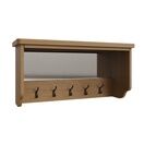 Redcliffe Coat Rack with Mirror Rustic Oak additional 1