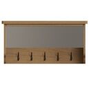 Redcliffe Coat Rack with Mirror Rustic Oak additional 2