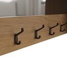 Redcliffe Coat Rack with Mirror Rustic Oak additional 4