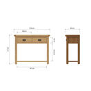 Country St Mawes Console Table Medium Oak finish additional 2