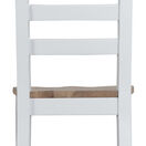 Tresco White Ladder Back Wooden Dining Chair additional 8
