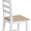 Tresco White Ladder Back Wooden Dining Chair additional 6