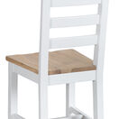 Tresco White Ladder Back Wooden Dining Chair additional 5