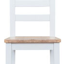 Tresco White Ladder Back Wooden Dining Chair additional 3