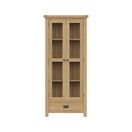 Country St Mawes Display Cabinet Medium Oak finish additional 3