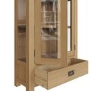 Country St Mawes Display Cabinet Medium Oak finish additional 5