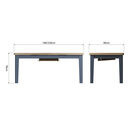 Helston Extending Dining Table Blue additional 2