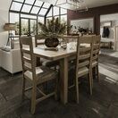Helston Extending Dining Table Smoked Oak additional 6