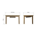 Helston Extending Dining Table Smoked Oak additional 3
