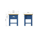 Redcliffe Lamp Table Blue additional 8