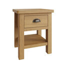 Redcliffe Lamp Table Rustic Oak additional 2