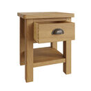 Redcliffe Lamp Table Rustic Oak additional 3