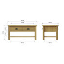 Redcliffe Large Coffee Table  Rustic Oak additional 10