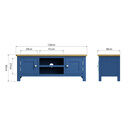 Redcliffe Large TV Unit  Blue additional 8
