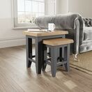 Tresco Nest of 2 Tables Charcoal additional 1