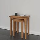 Normandie Nest of 2 Tables Light Oak additional 2
