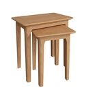 Normandie Nest of 2 Tables Light Oak additional 7