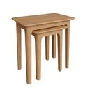 Normandie Nest of 2 Tables Light Oak additional 1