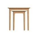 Normandie Nest of 2 Tables Light Oak additional 6