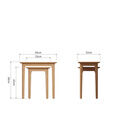 Normandie Nest of 2 Tables Light Oak additional 3