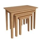 Normandie Nest of 3 Tables Light Oak additional 1