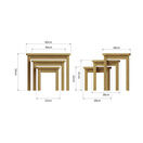 Redcliffe Nest Of 3 Tables Rustic Oak additional 8