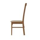 Normandie Slat Back Chair with Fabric Seat Light Oak (Pair) additional 4