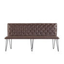 Studded back Bench Brown additional 4