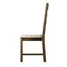 Helston Upholstered Ladder Back Chair Smoked Oak (Pair) additional 4