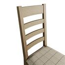 Helston Upholstered Ladder Back Chair Smoked Oak (Pair) additional 2