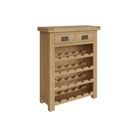 Country St Mawes Wine Cabinet Medium Oak finish additional 2