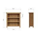 Country St Mawes Wooden Bookcase Medium Oak finish additional 2
