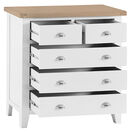 Tresco White 2 over 3 Chest of Drawers additional 3