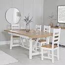 Elberry 1.8m Butterfly Extending Table White additional 2