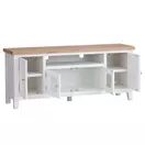 Elberry Large TV Unit White additional 4